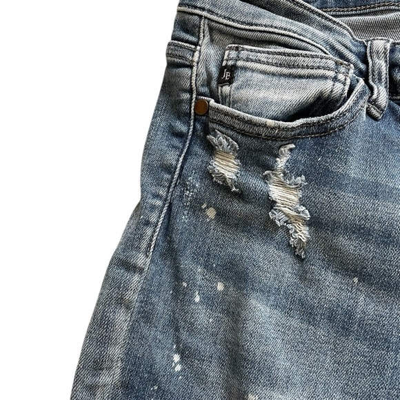 Judy Blue Destroyed Bleach Splatter Boyfriend (82169) Size 11/30 - Picture 7 of 16